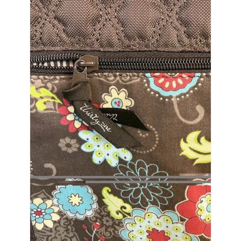 Thirty One Travel Garment Bag Multi Colored Floral Fanfare Retired Luggage